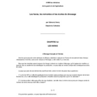 A MM. les ministres de la guerre &amp; de l'agriculture, les haras, les remontes et les écoles de dressage / Edmond Henry